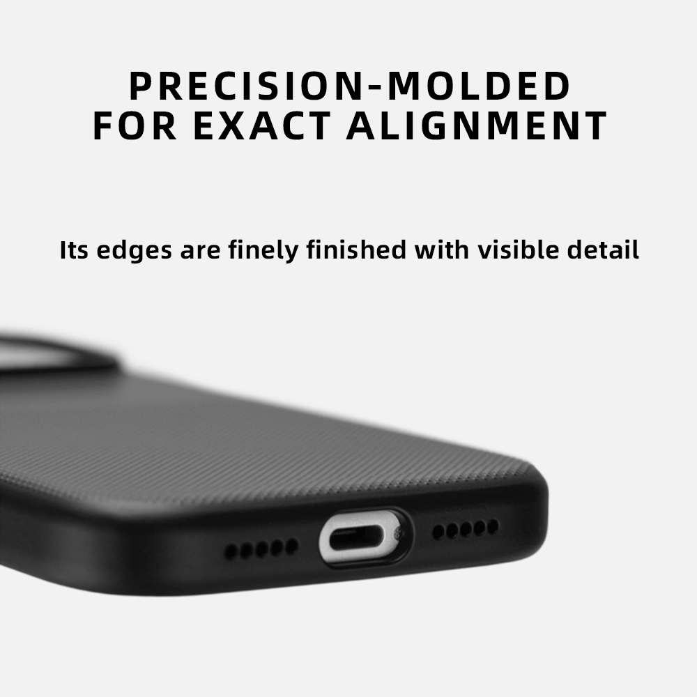 Shockproof Anti-Slip Grip Metal Buttons Case- iPhone