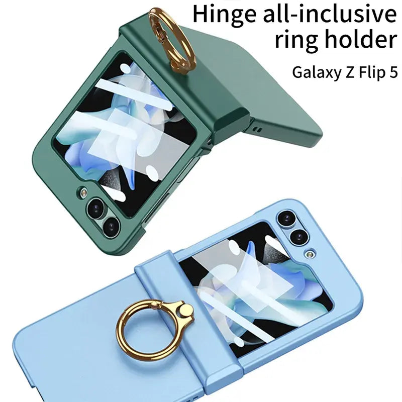 Magnetic Folding Ring Shell Case For Galaxy Z Flip 5