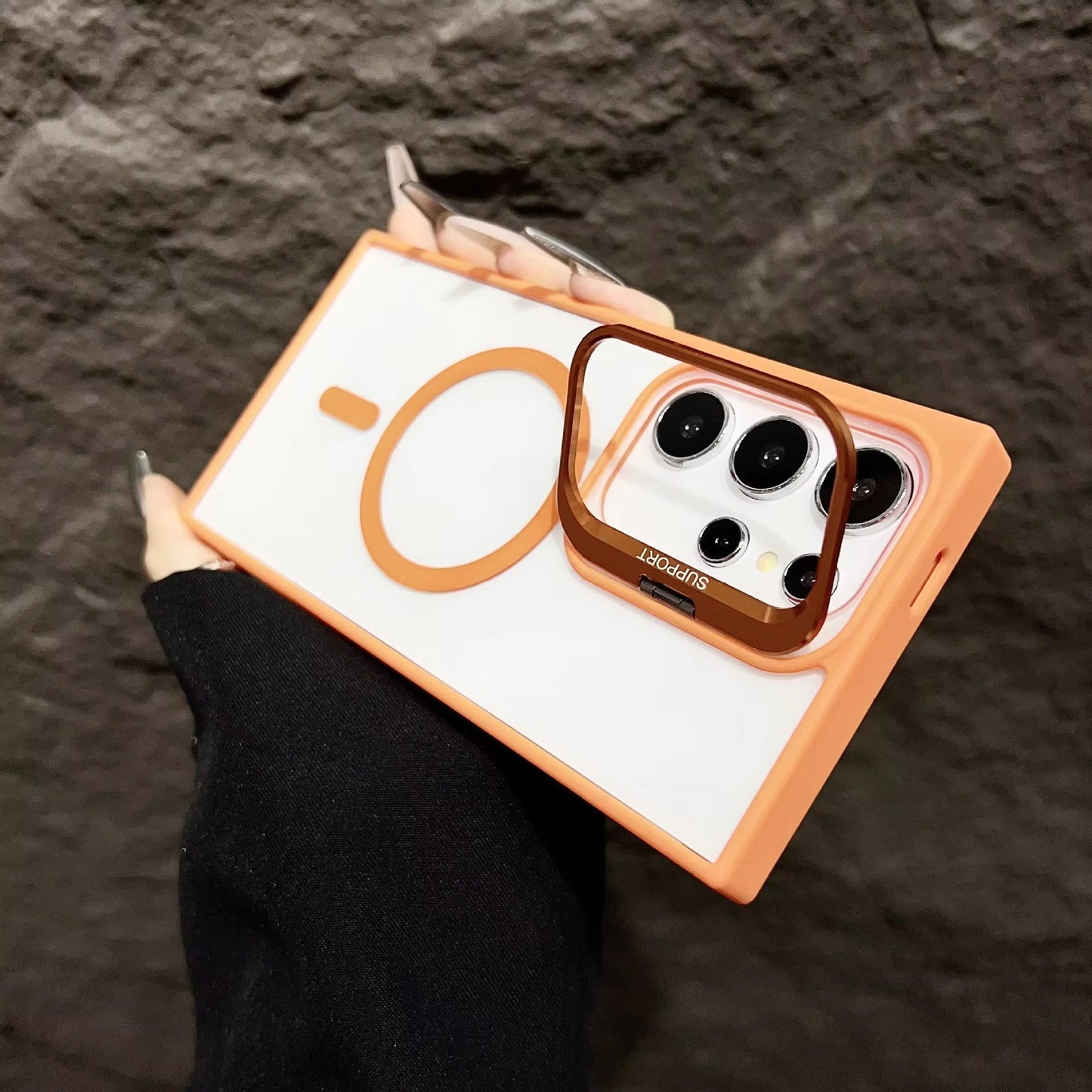 Metal Bracket Magnetic Kickstand Case- Samsung