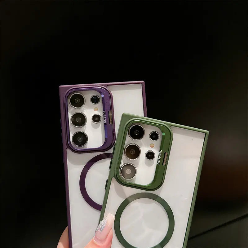 Metal Bracket Magnetic Kickstand Case- Samsung
