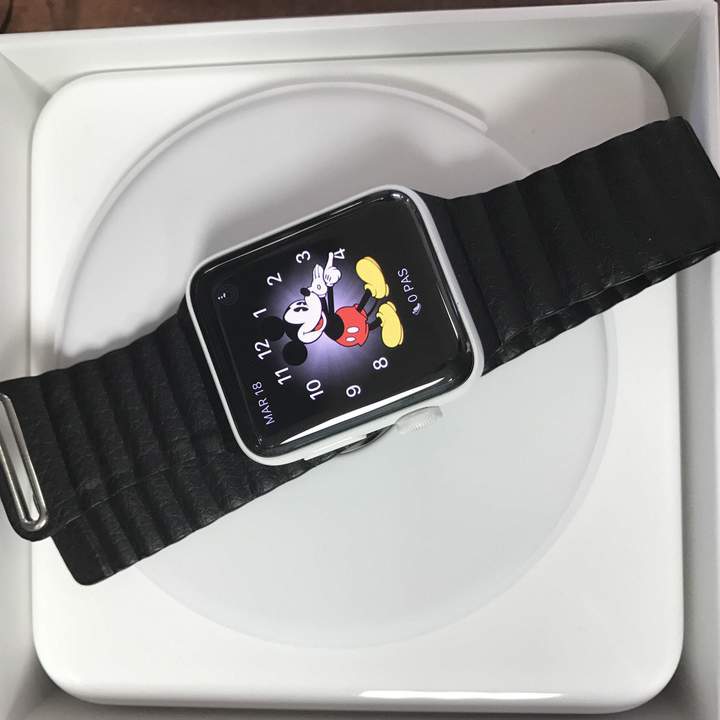Leather Loop Band/Strap for Apple Watch [42/44MM] - Black