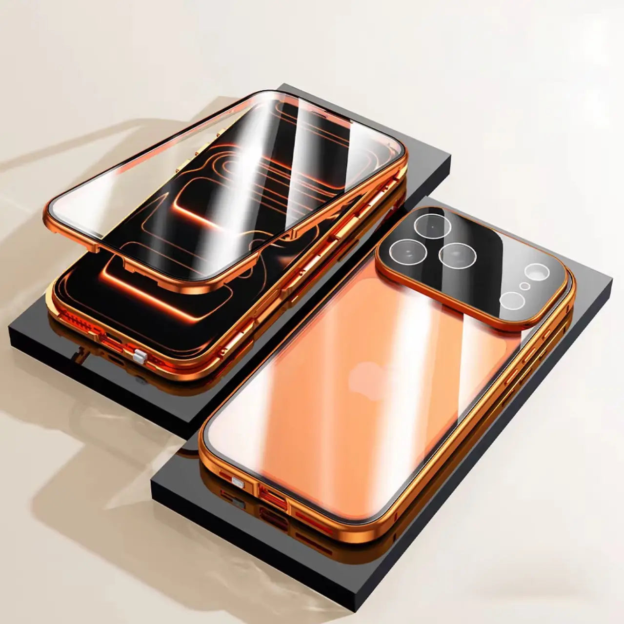 Full Protection Twin Glass Shield Case - iPhone Series