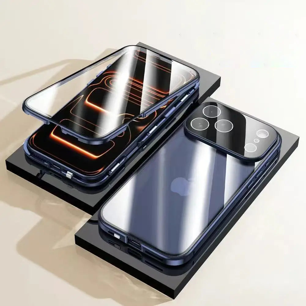 Full Protection Twin Glass Shield Case - iPhone Series