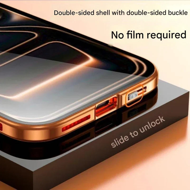 Full Protection Twin Glass Shield Case - iPhone Series