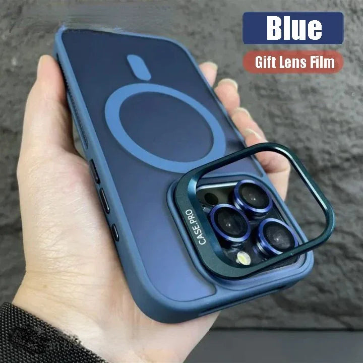 Elegant Metal Bracket Kickstand Case - iPhone 16 Series