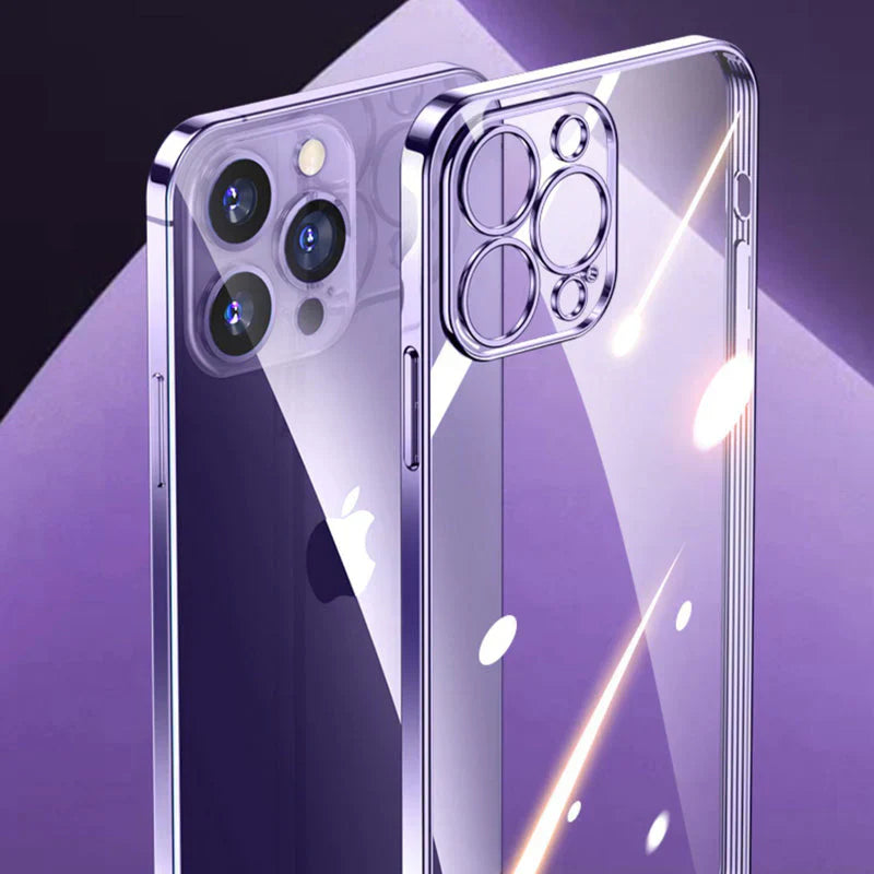 IPHONE 14 SERIES ELECTROPLATING  CASE WITH LENS PROTECTION