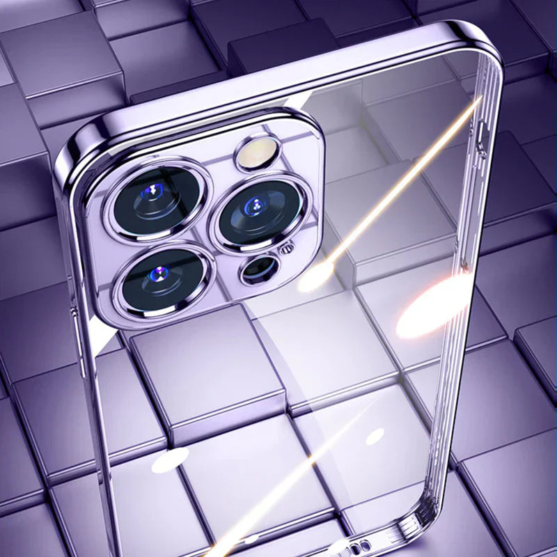 IPHONE 14 SERIES ELECTROPLATING  CASE WITH LENS PROTECTION