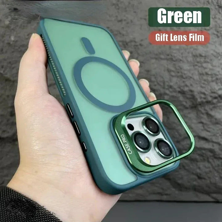 Elegant Metal Bracket Kickstand Case - iPhone 16 Series