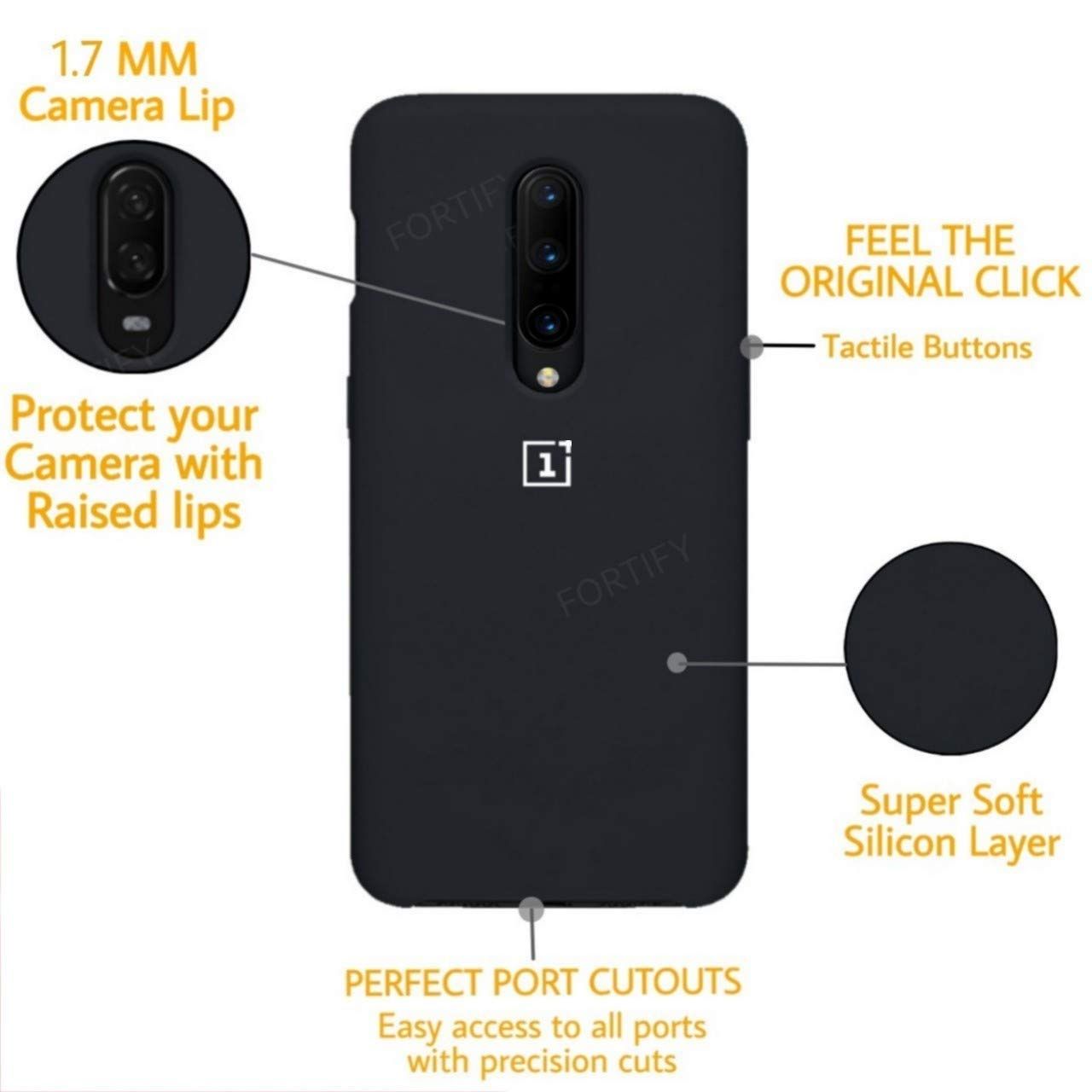 Liquid Silicone Case for OnePlus 7 Pro With LOGO