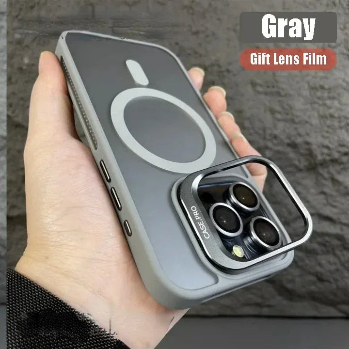 Elegant Metal Bracket Kickstand Case - iPhone 16 Series