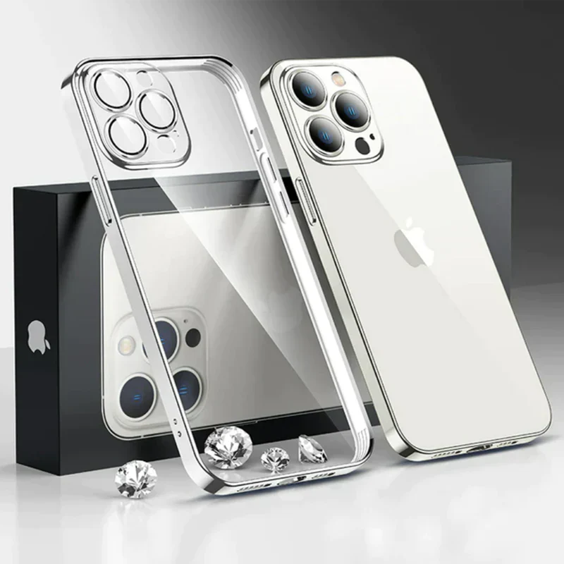 IPHONE 14 SERIES ELECTROPLATING  CASE WITH LENS PROTECTION