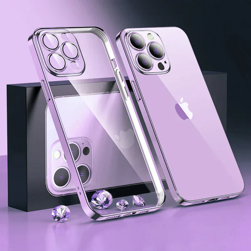 IPHONE 14 SERIES ELECTROPLATING  CASE WITH LENS PROTECTION
