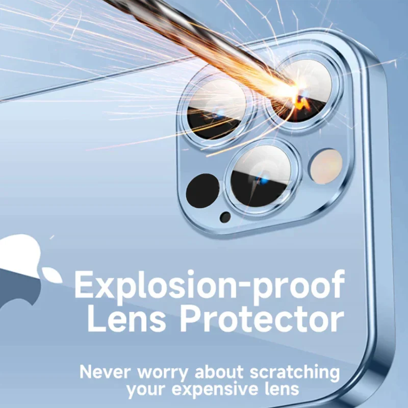 IPHONE 14 SERIES ELECTROPLATING  CASE WITH LENS PROTECTION