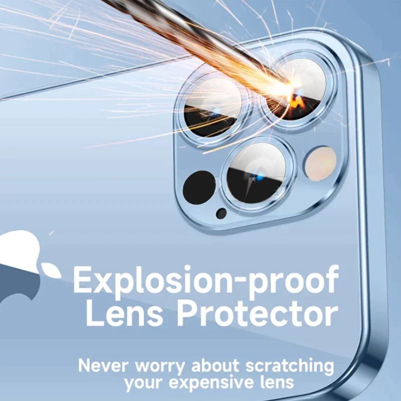 IPHONE 14 SERIES ELECTROPLATING  CASE WITH LENS PROTECTION