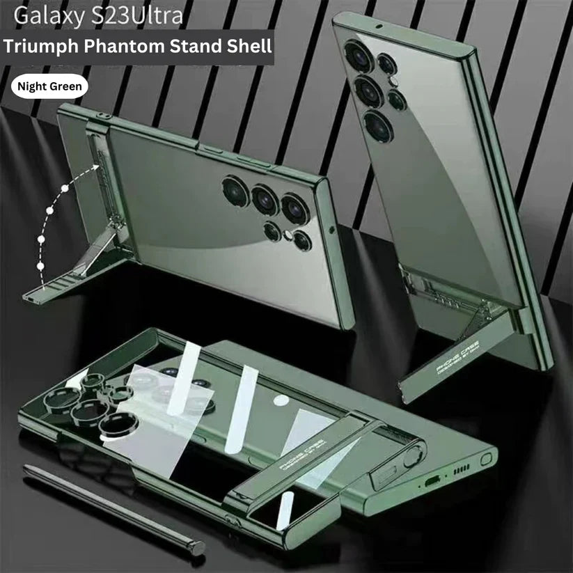 Hybrid Ultra Transparent Stand Case For Galaxy S23 Ultra