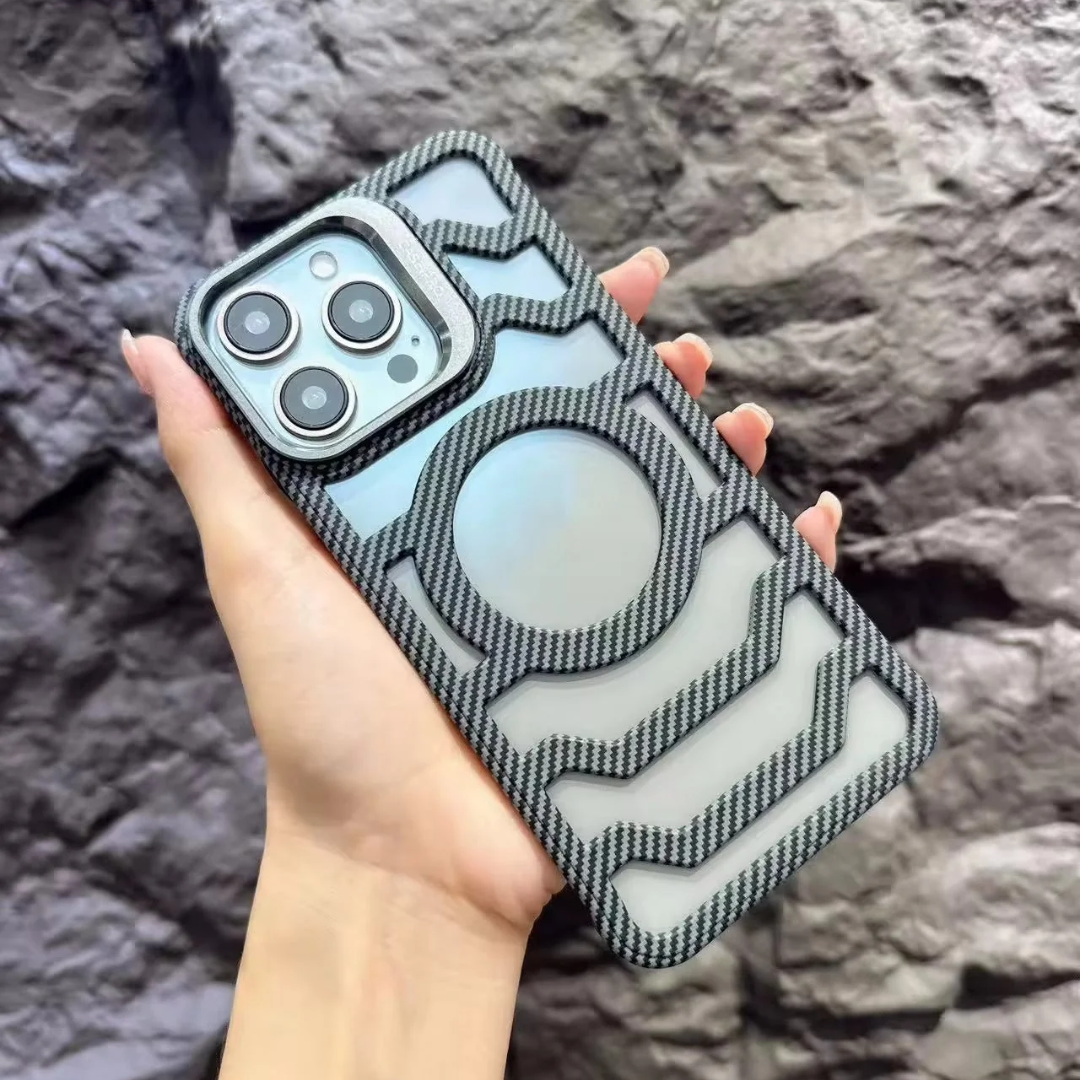 Carbon Hollow Heat Radiation Case- iPhone