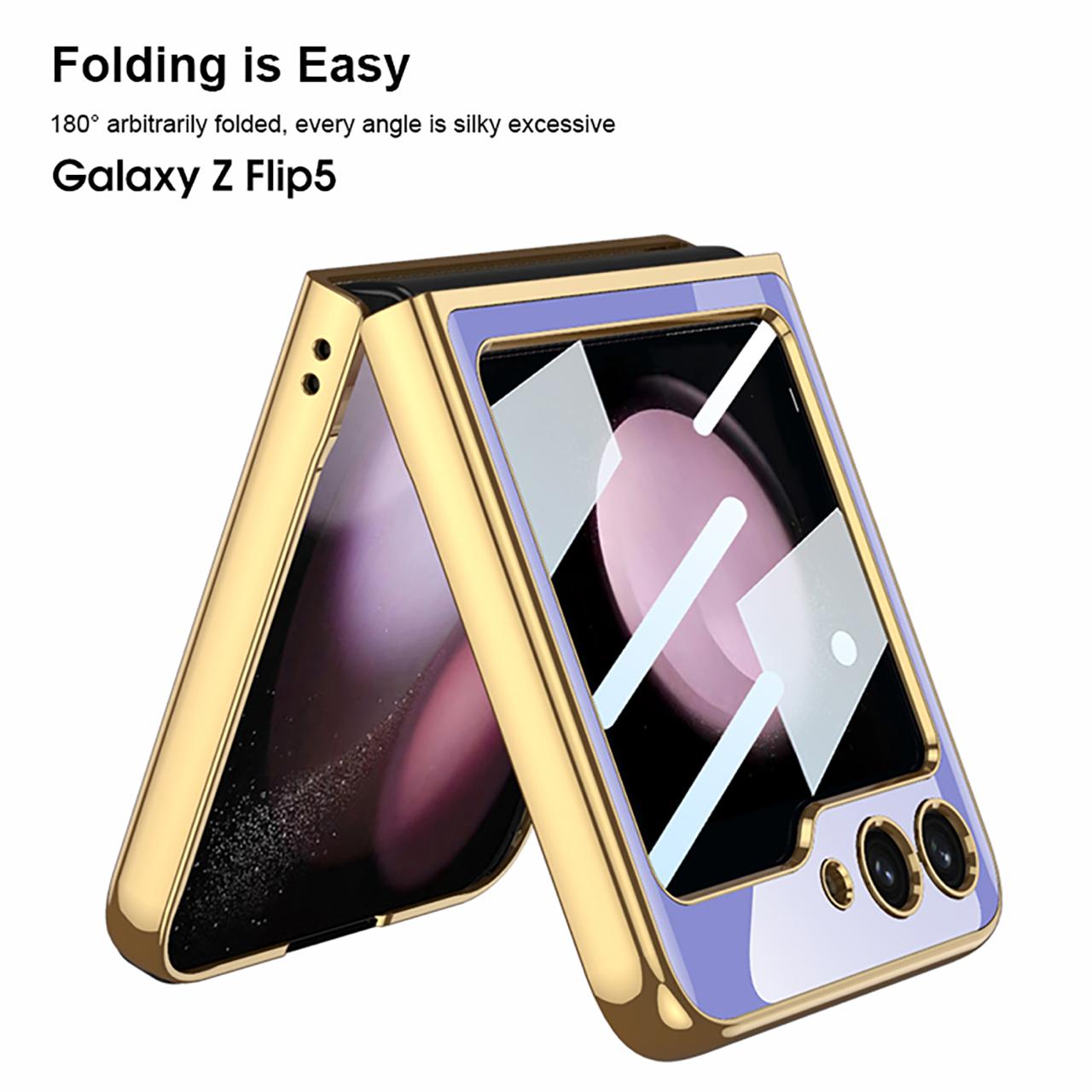 Samsung Galaxy Z Flip Series Deer Pattern Glass Case