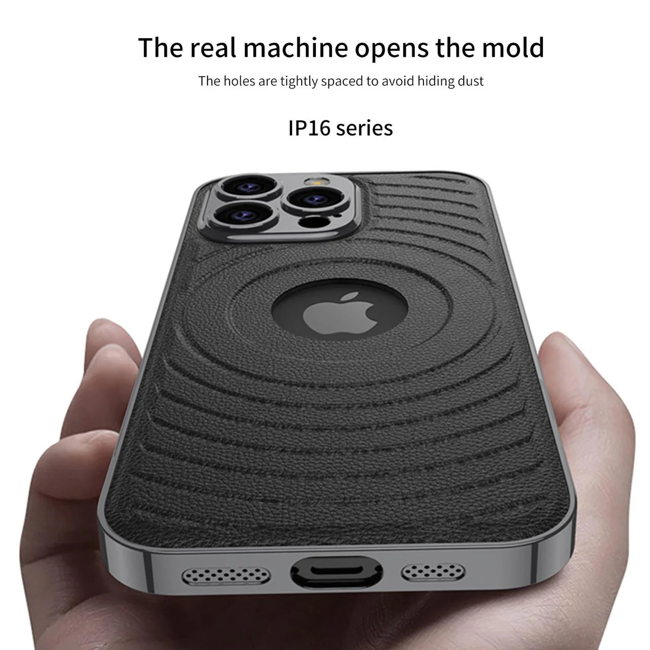 Elegant Magnetic Logo-Cut Back Case- iPhone 16 Series
