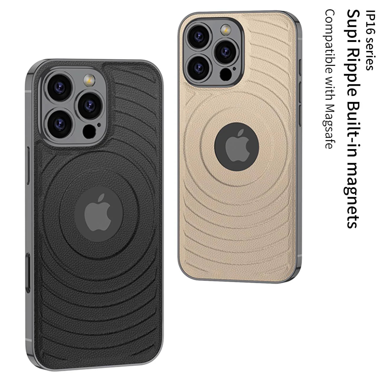 Elegant Magnetic Logo-Cut Back Case- iPhone 16 Series
