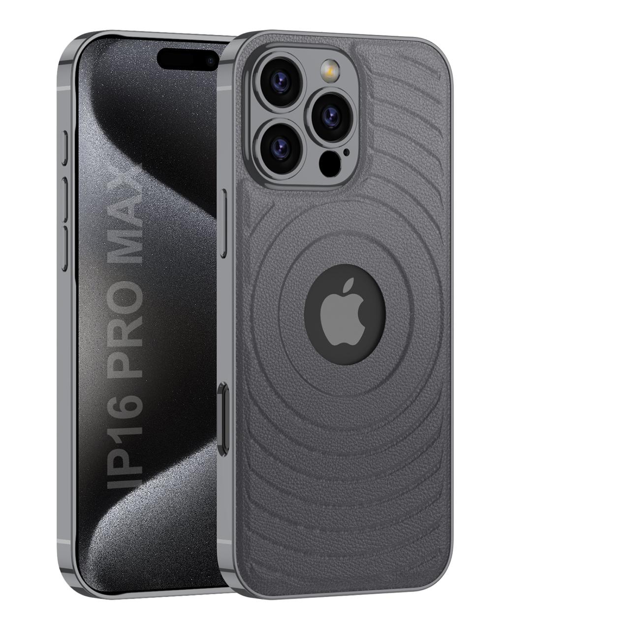 Elegant Magnetic Logo-Cut Back Case- iPhone 16 Series