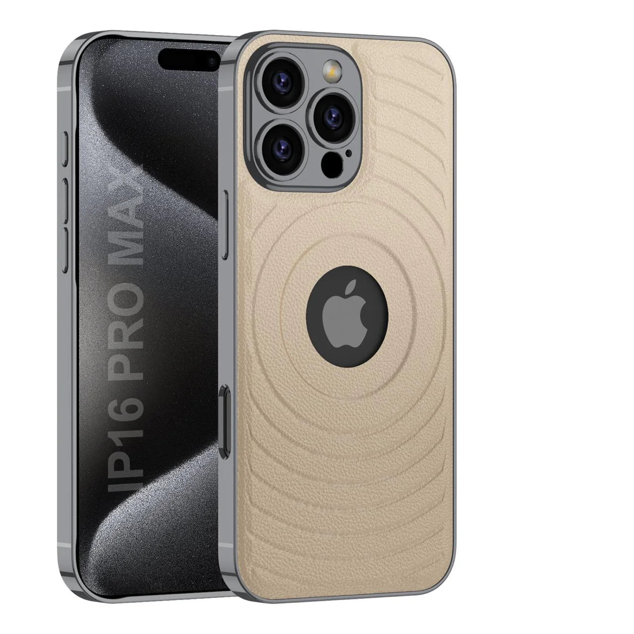 Elegant Magnetic Logo-Cut Back Case- iPhone 16 Series