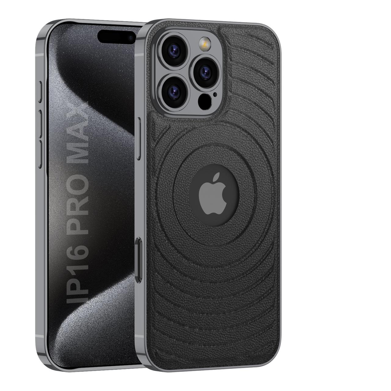 Elegant Magnetic Logo-Cut Back Case- iPhone 16 Series