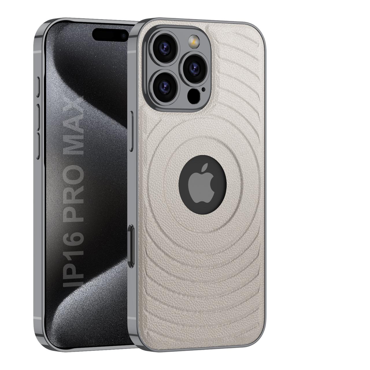 Elegant Magnetic Logo-Cut Back Case- iPhone 16 Series