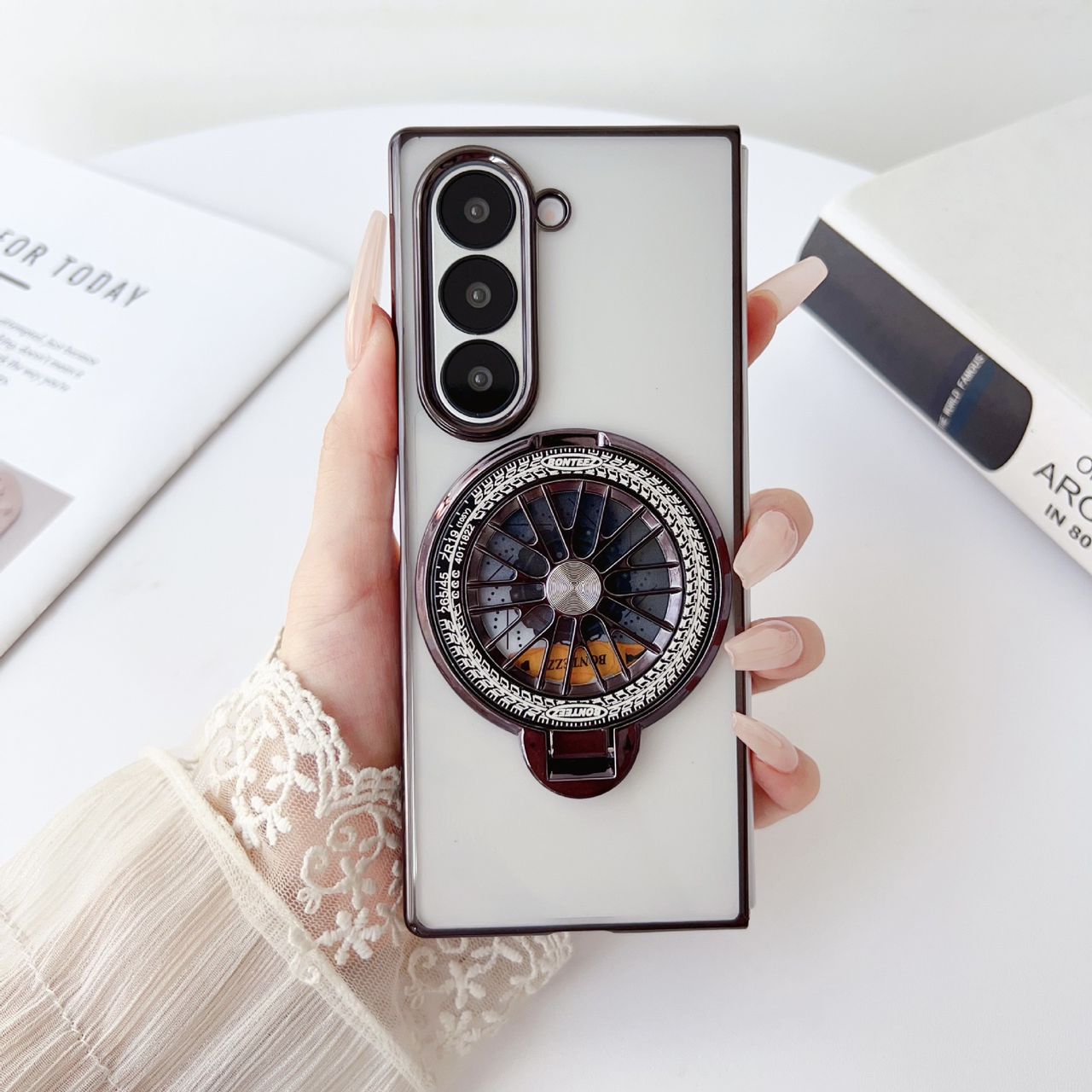 Electroplated Rotating Magnetic Case- Galaxy Z Fold 6