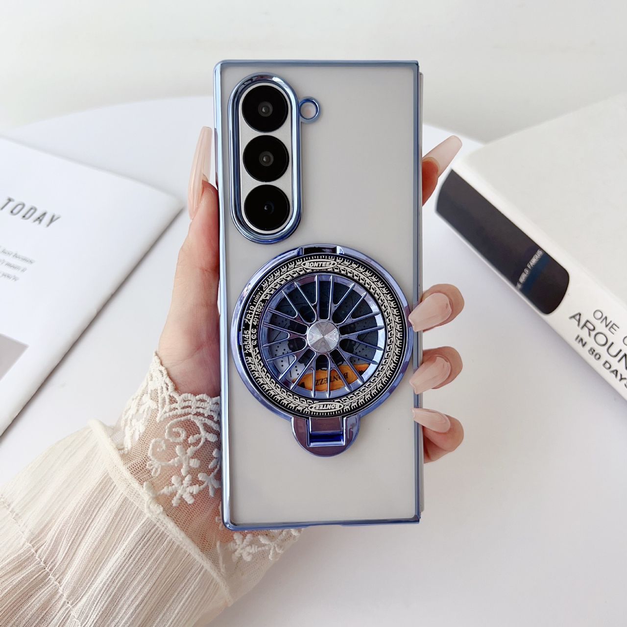 Electroplated Rotating Magnetic Case- Galaxy Z Fold 6