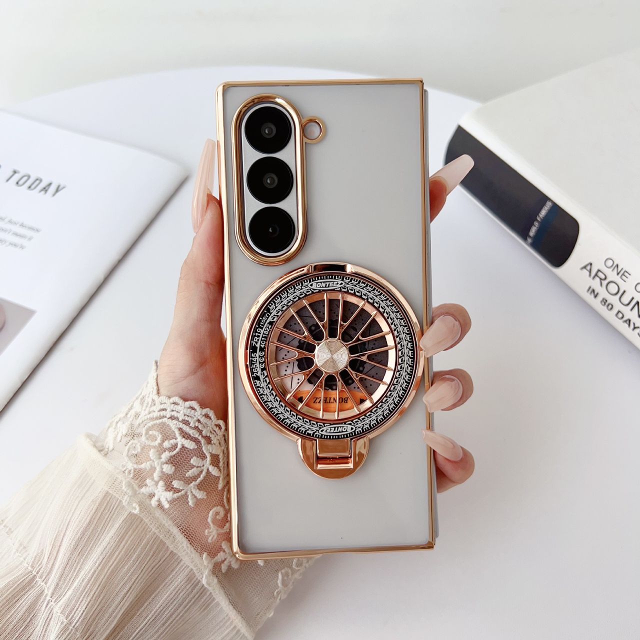Electroplated Rotating Magnetic Case- Galaxy Z Fold 6