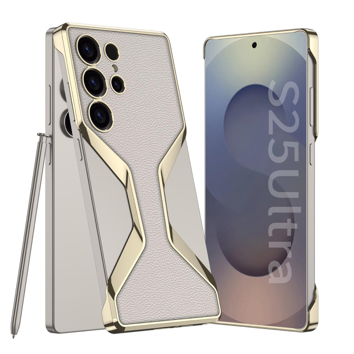 Elegant Borderless Leather Case - Samsung