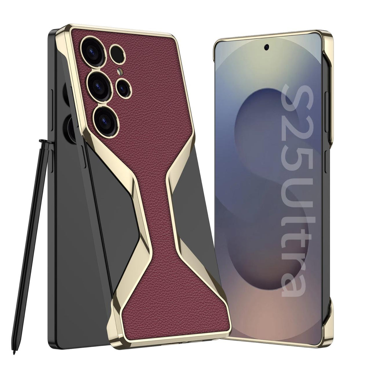 Elegant Borderless Leather Case - Samsung