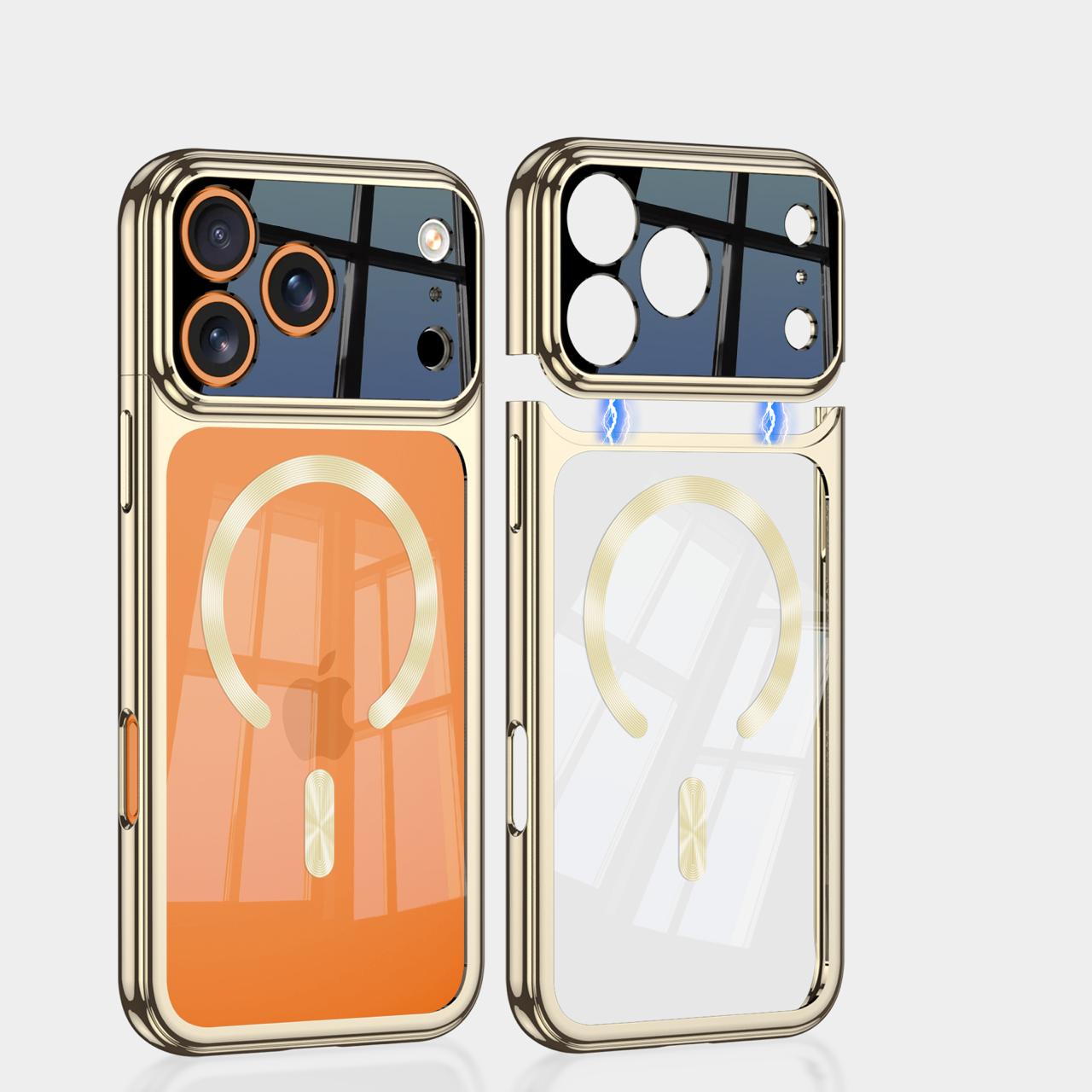 Magnetic Protection Slider Glass Case- iPhone 17 Series