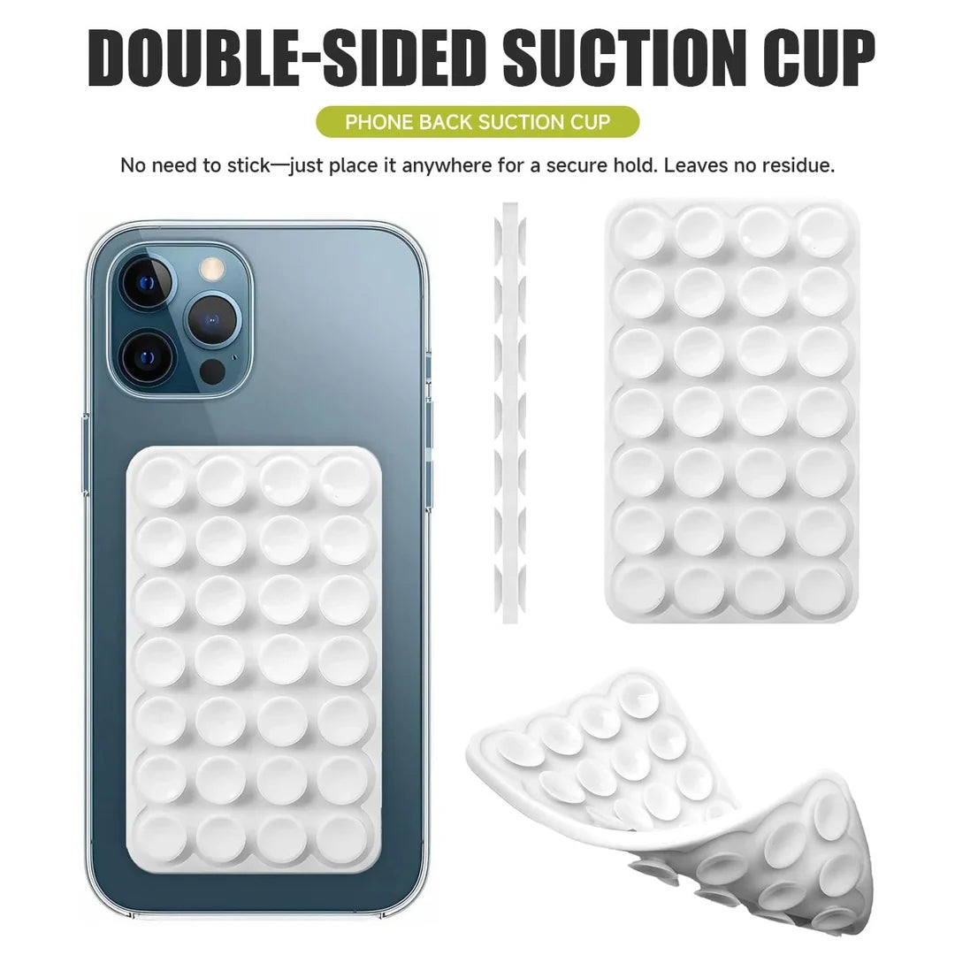 Double-Sided Phone Back Suction Cup Holder