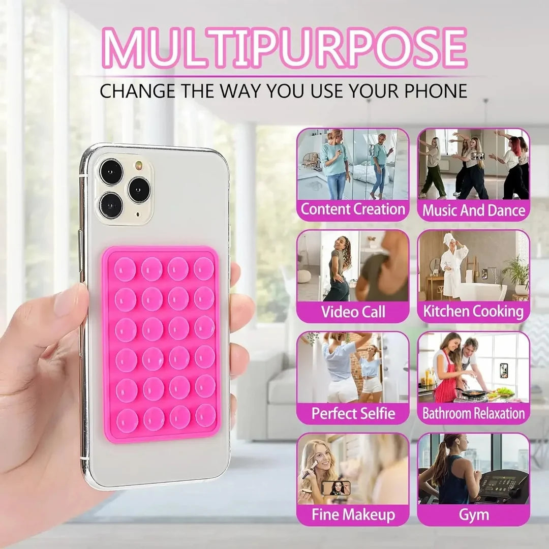 Double-Sided Phone Back Suction Cup Holder