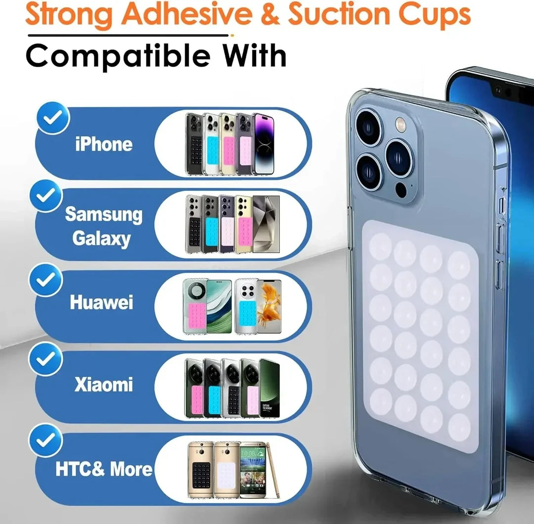 Double-Sided Phone Back Suction Cup Holder