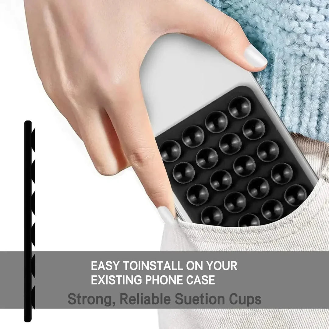 Double-Sided Phone Back Suction Cup Holder