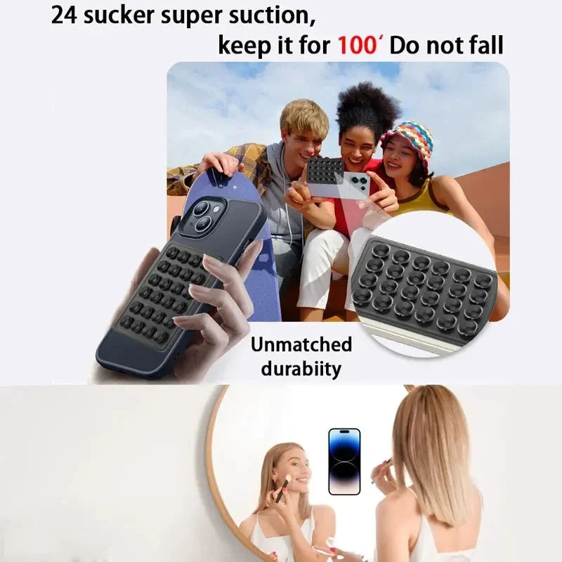 Double-Sided Phone Back Suction Cup Holder