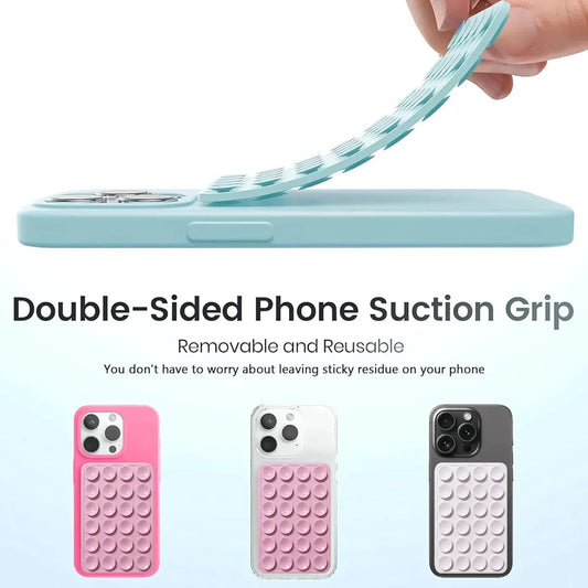 Double-Sided Phone Back Suction Cup Holder