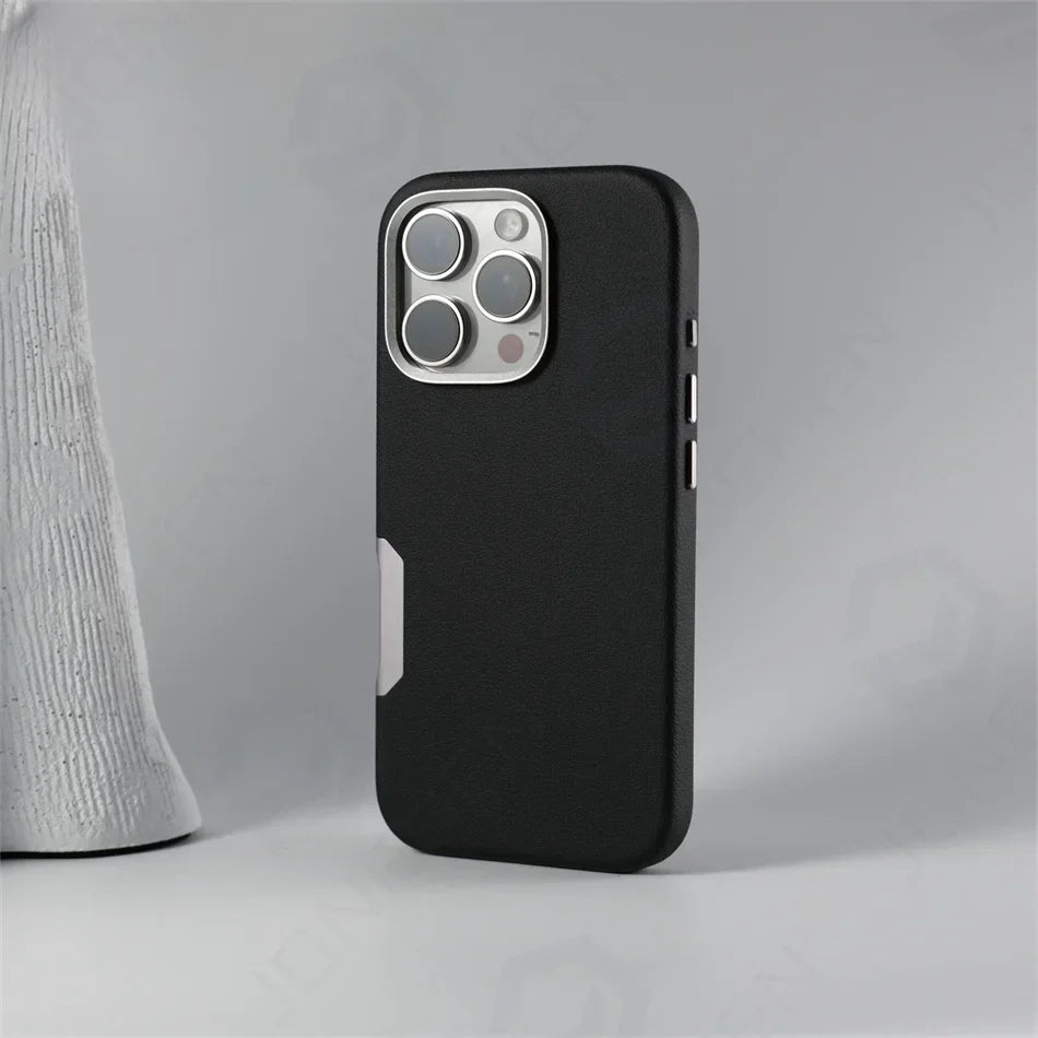 Classic Leather Magnet Shield- iPhone 16 Series