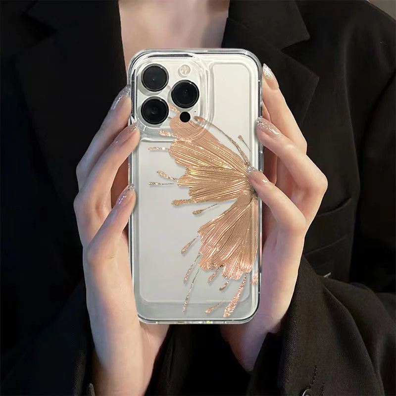 Luxury Butterfly Wings Soft Case for iPhone Series
