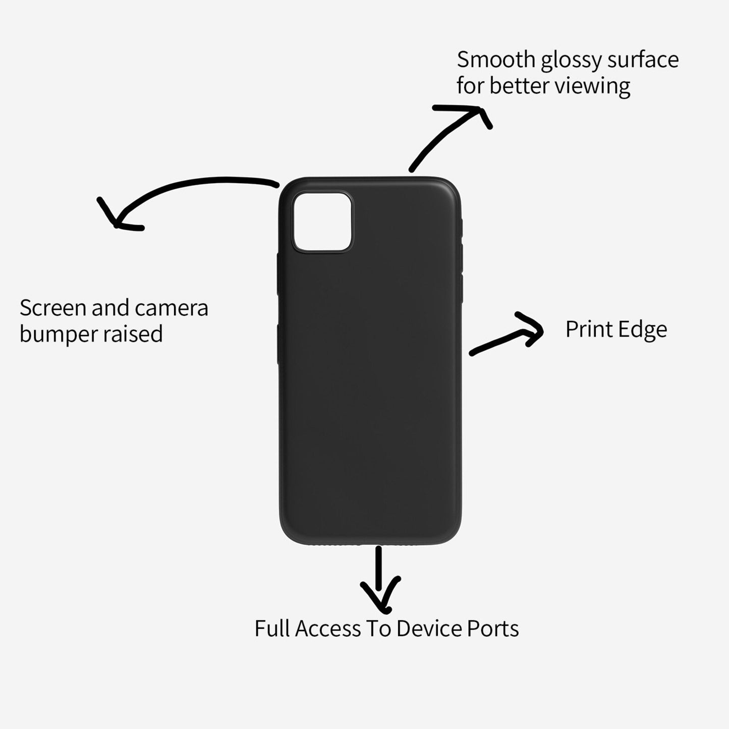 Abstract Floral Printed Matte Back Case - iPhone 15 Series