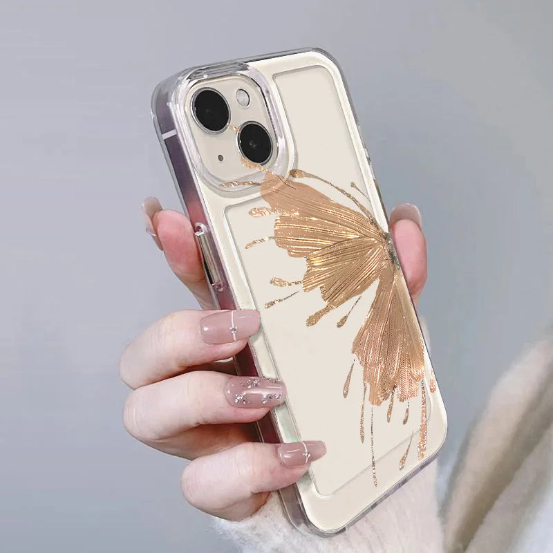 Luxury Butterfly Wings Soft Case for iPhone Series