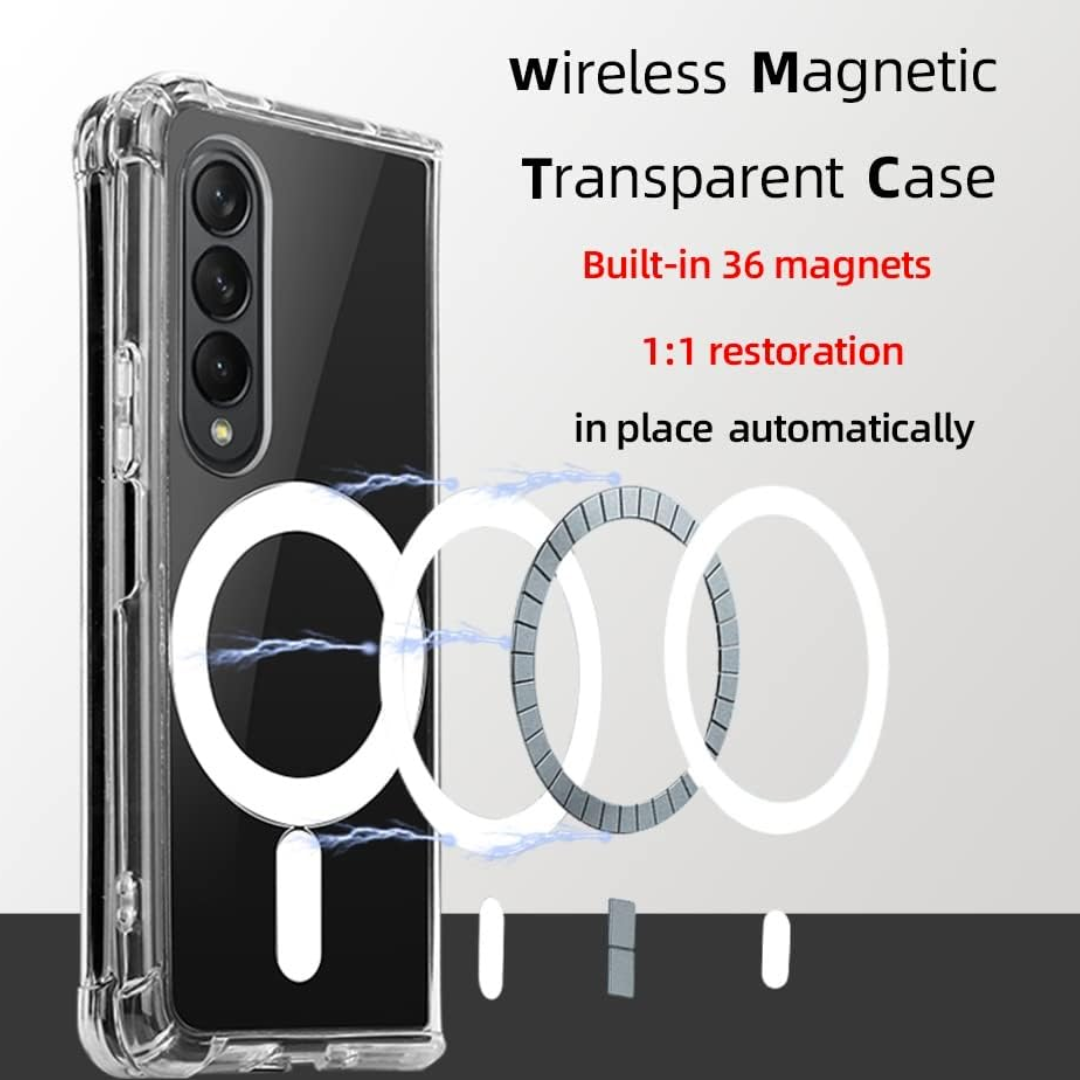 Samsung Galaxy Z Fold Series Slim Magnetic MagSafe Clear Case