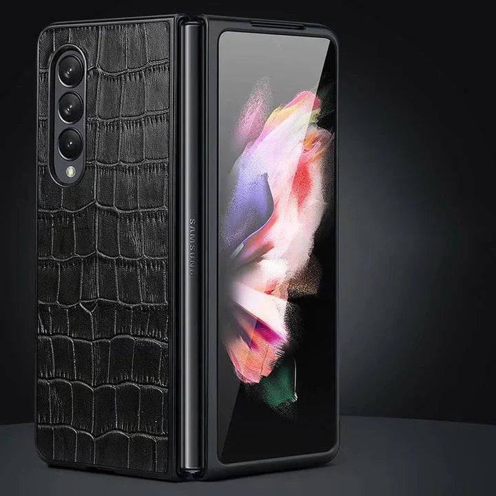 Croco Leather  Pattern Case for Galaxy Z Fold 4