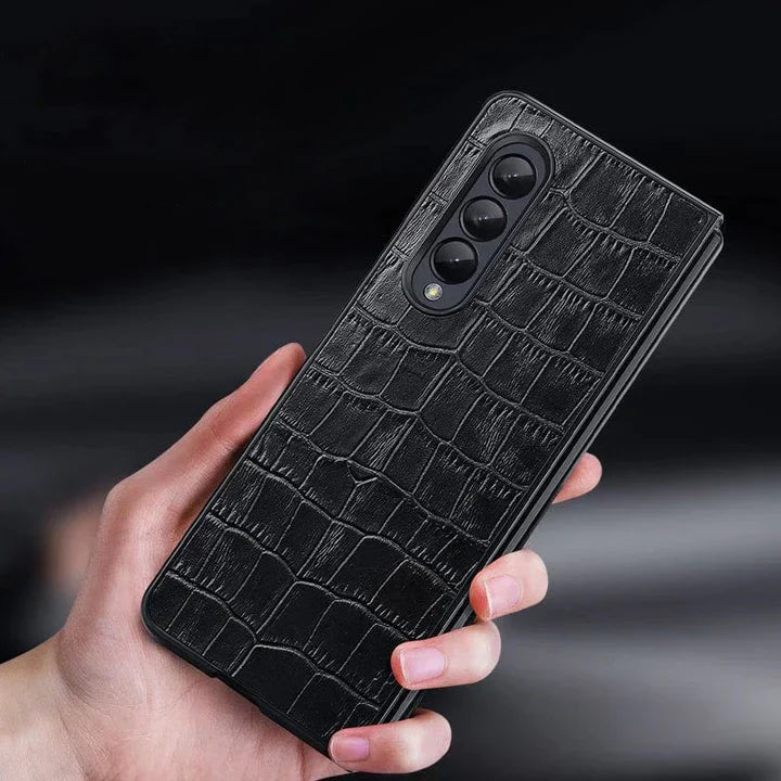 Croco Leather  Pattern Case for Galaxy Z Fold 4