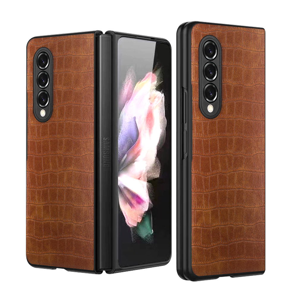 Croco Leather  Pattern Case for Galaxy Z Fold 4