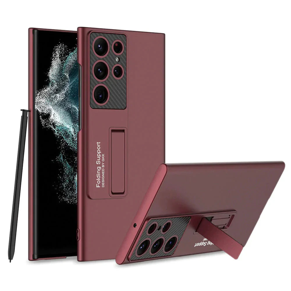Luxury Thin Standing Case With S-Pen Slot For Galaxy S Series