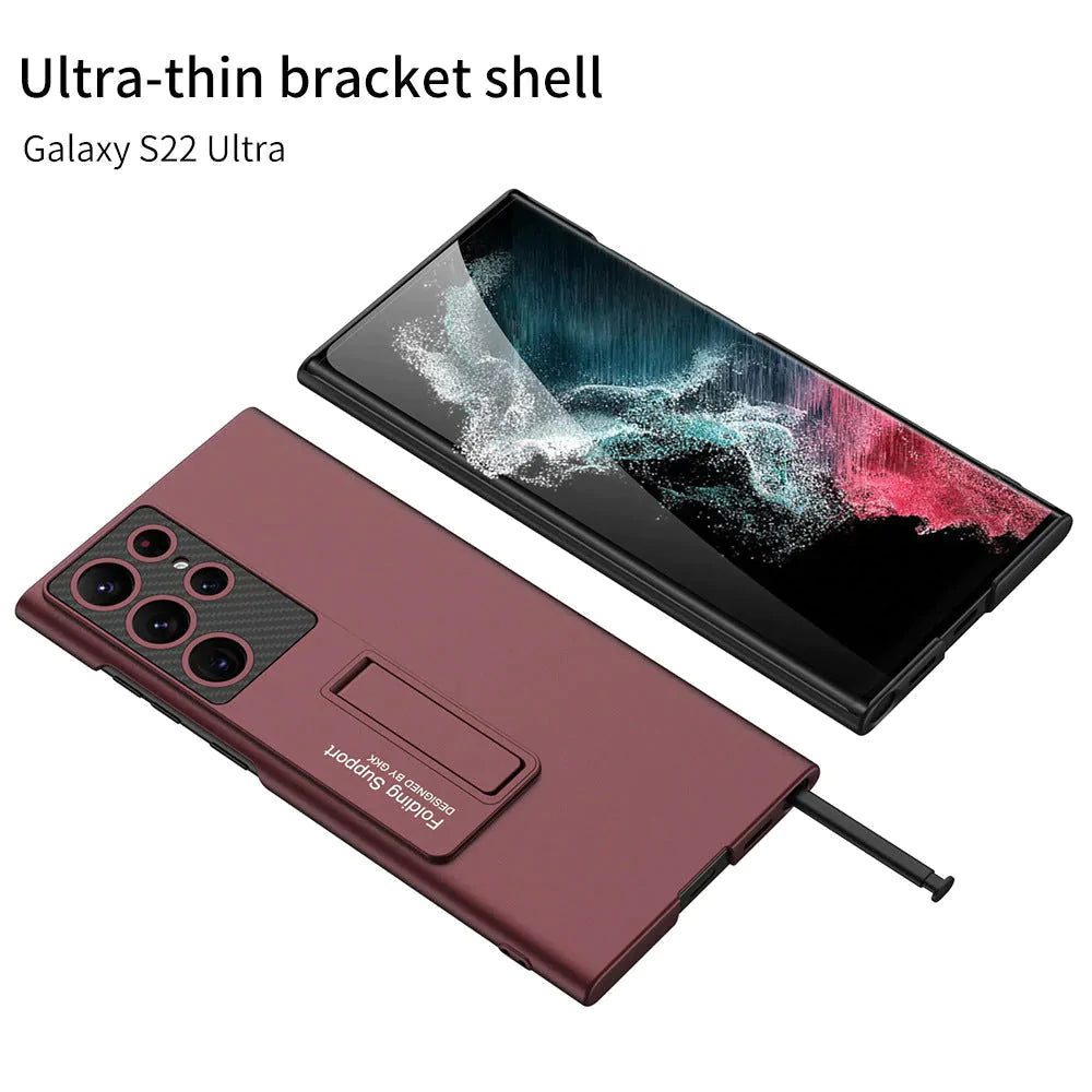 Luxury Thin Standing Case With S-Pen Slot For Galaxy S Series