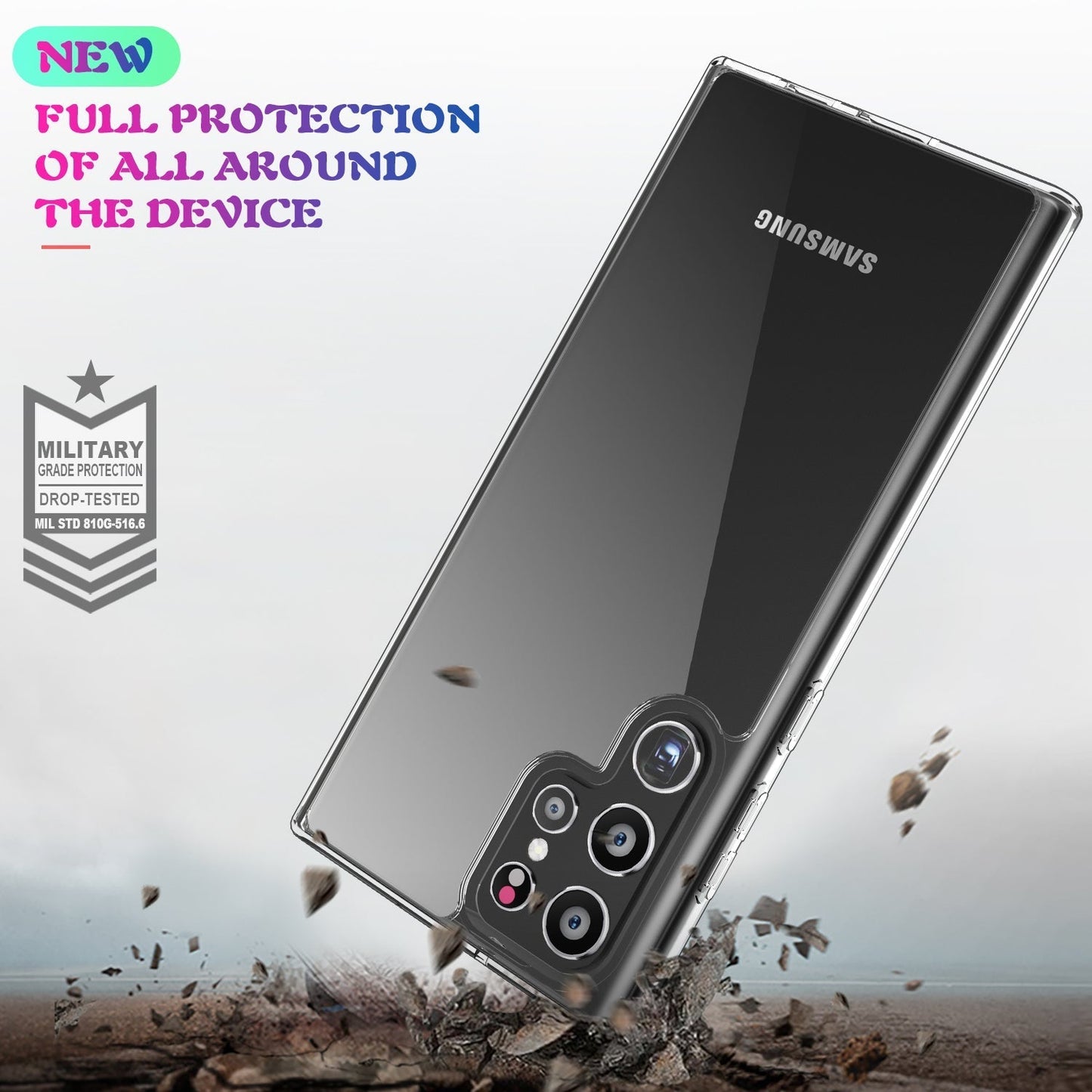 Transparent Crystal Cover For Samsung Galaxy S Series